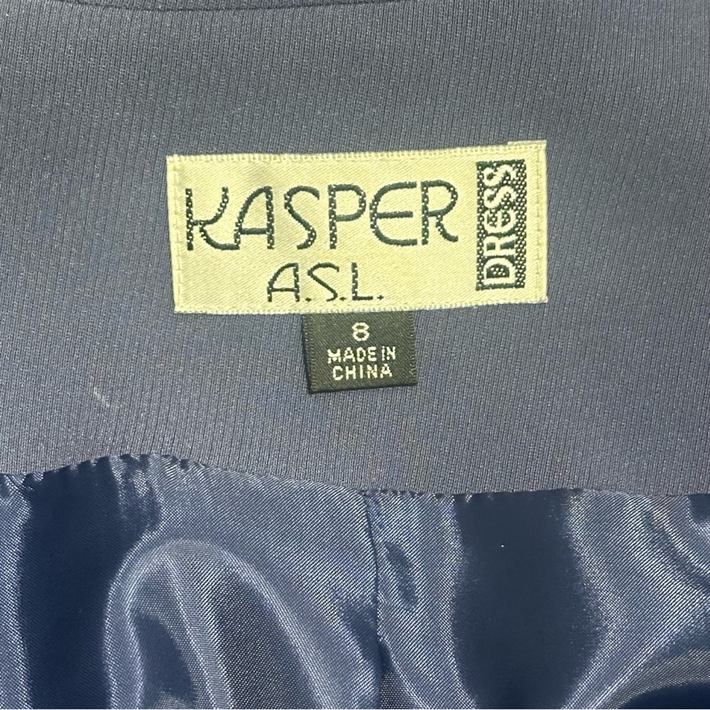 Kasper Women's Classic Blue Trench Coat - Picture 5 of 5